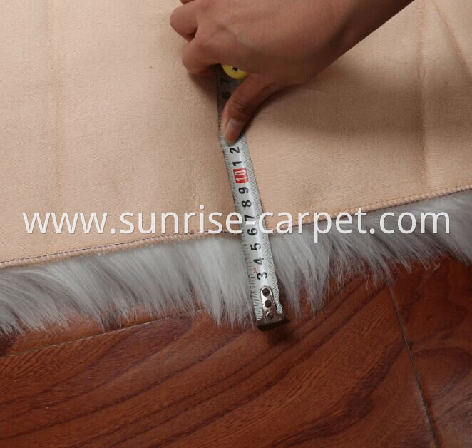 Faux fur flooring carpet for home backing size